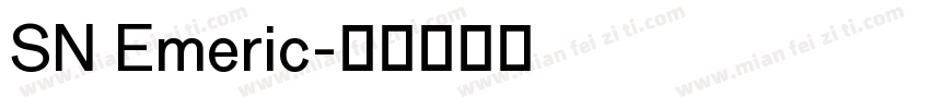 SN Emeric字体转换